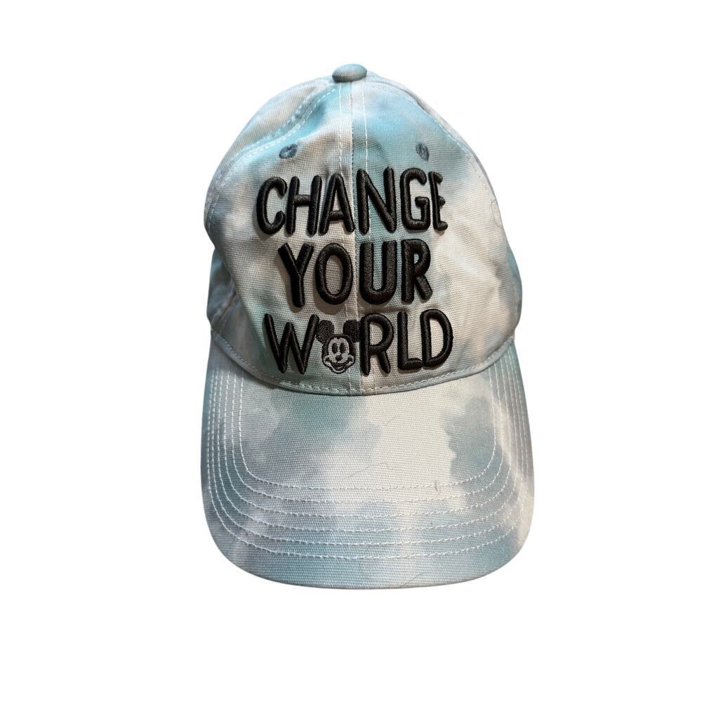 NWT - Disney/Mickey Mouse "Change Your World" Blue & White baseball cap/hat